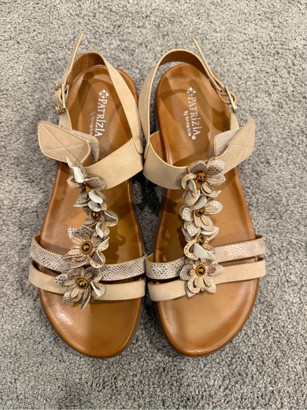 Patrizia by Spring Step Floral Strappy Sandals